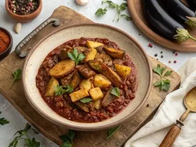 واویشکا بادمجان با گوشت چرخ‌کرده + روش تهیه