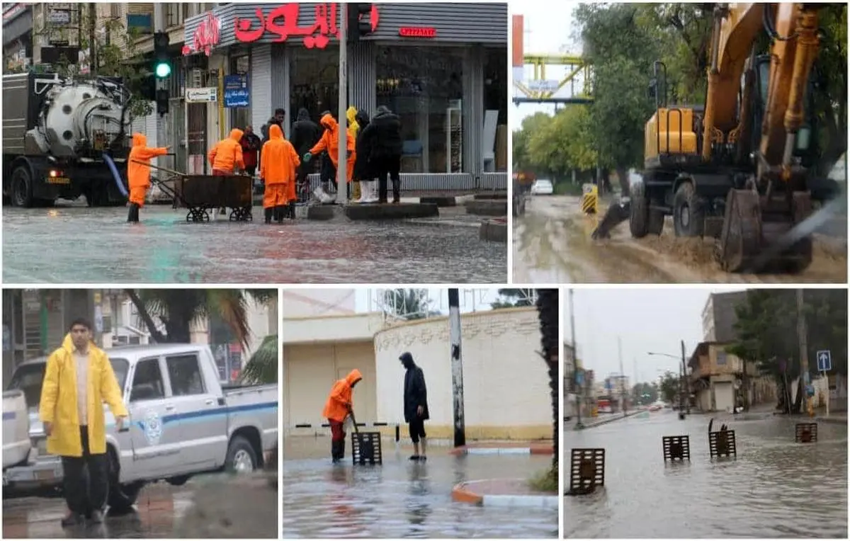 طوفان و بارندگی دو روز گذشته مشکلی در شهر ایجاد نکرده است/ تجربه خوبی در بارندگی‌ها داریم