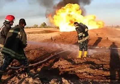 سوختگی 2 نفر بر اثر انفجار خط لوله انتقال گاز