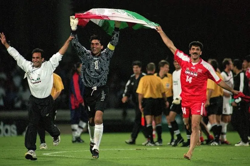 Iran Goalie Ahmad Abedzadeh_ 1998 World Cup