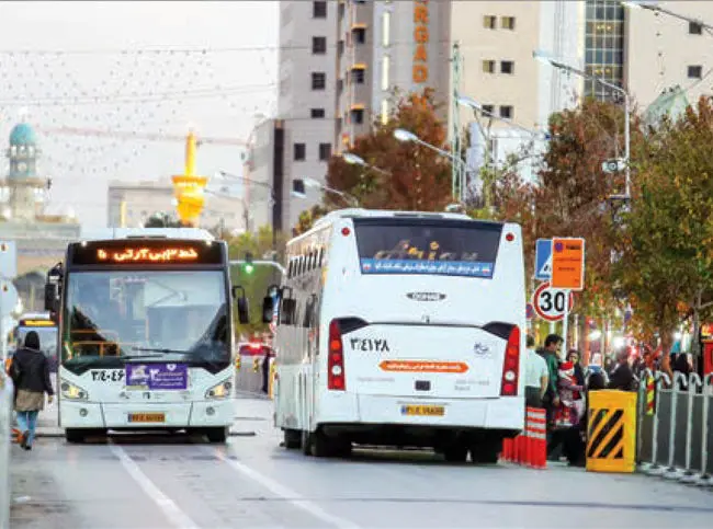 سرویس‌دهی رایگان ناوگان اتوبوسرانی مشهد در روز ١۰ دی 