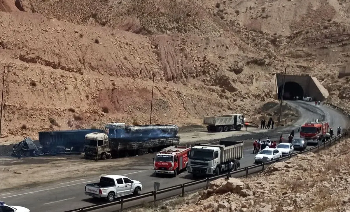 مسدودیت تونل تنگه زاغ استان هرمزگان به مدت 3 شب