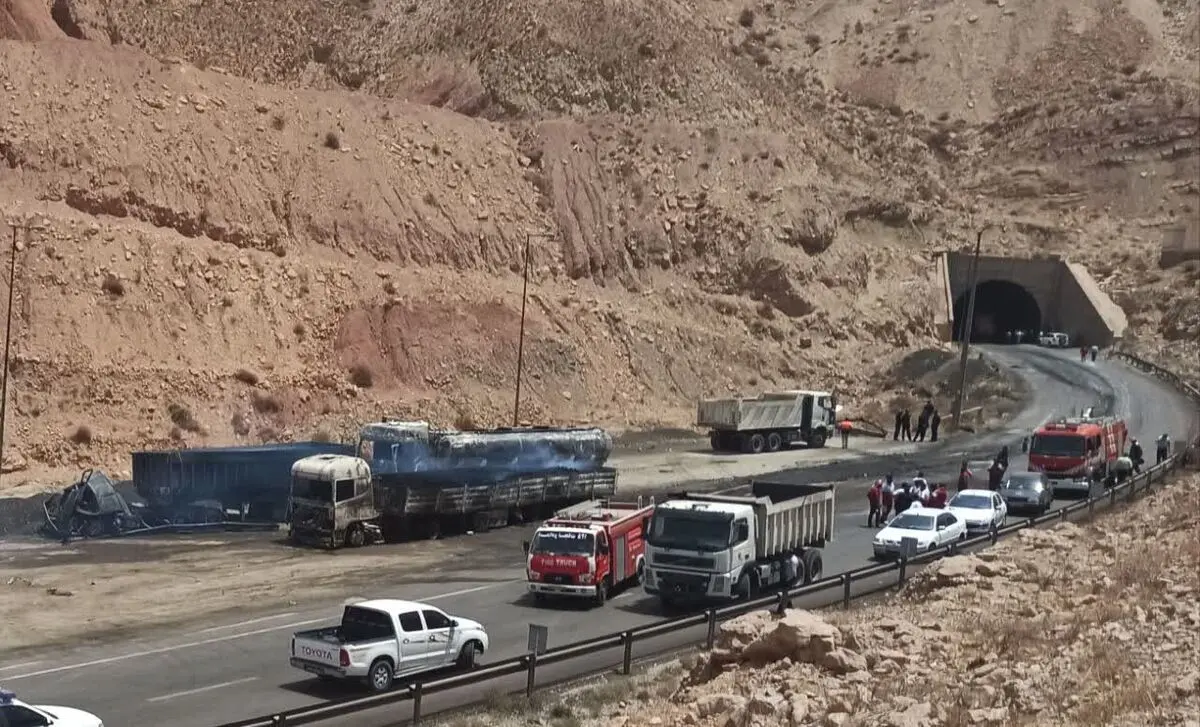 مسدودیت تونل تنگه زاغ استان هرمزگان به مدت 3 شب