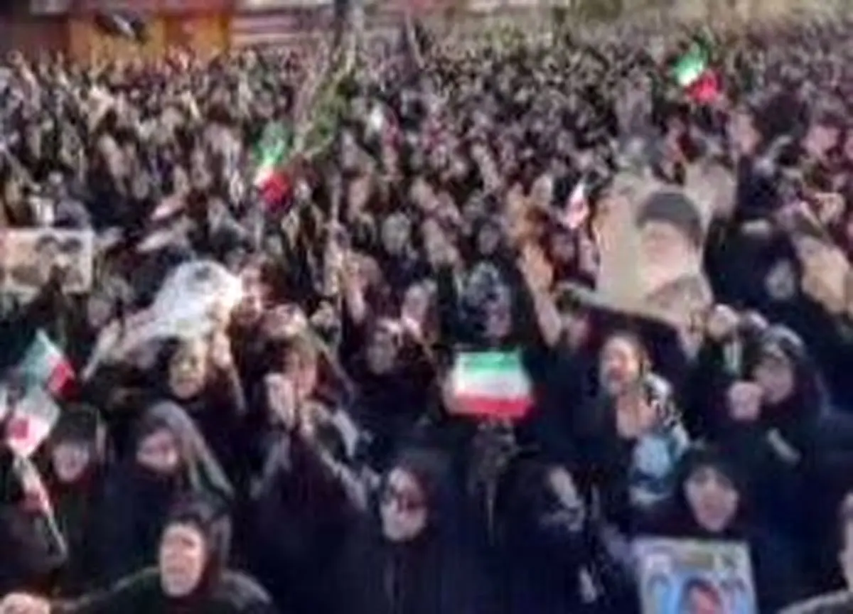 عزاداری مردم اهواز در سوگ رهبر انقلاب + فیلم