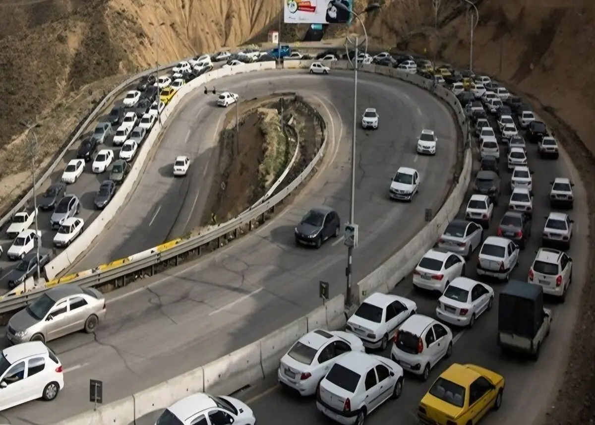 ترافیک سنگین در ورودی کندوان؛ انسداد مسیر شمال به جنوب از ساعت ۱۷