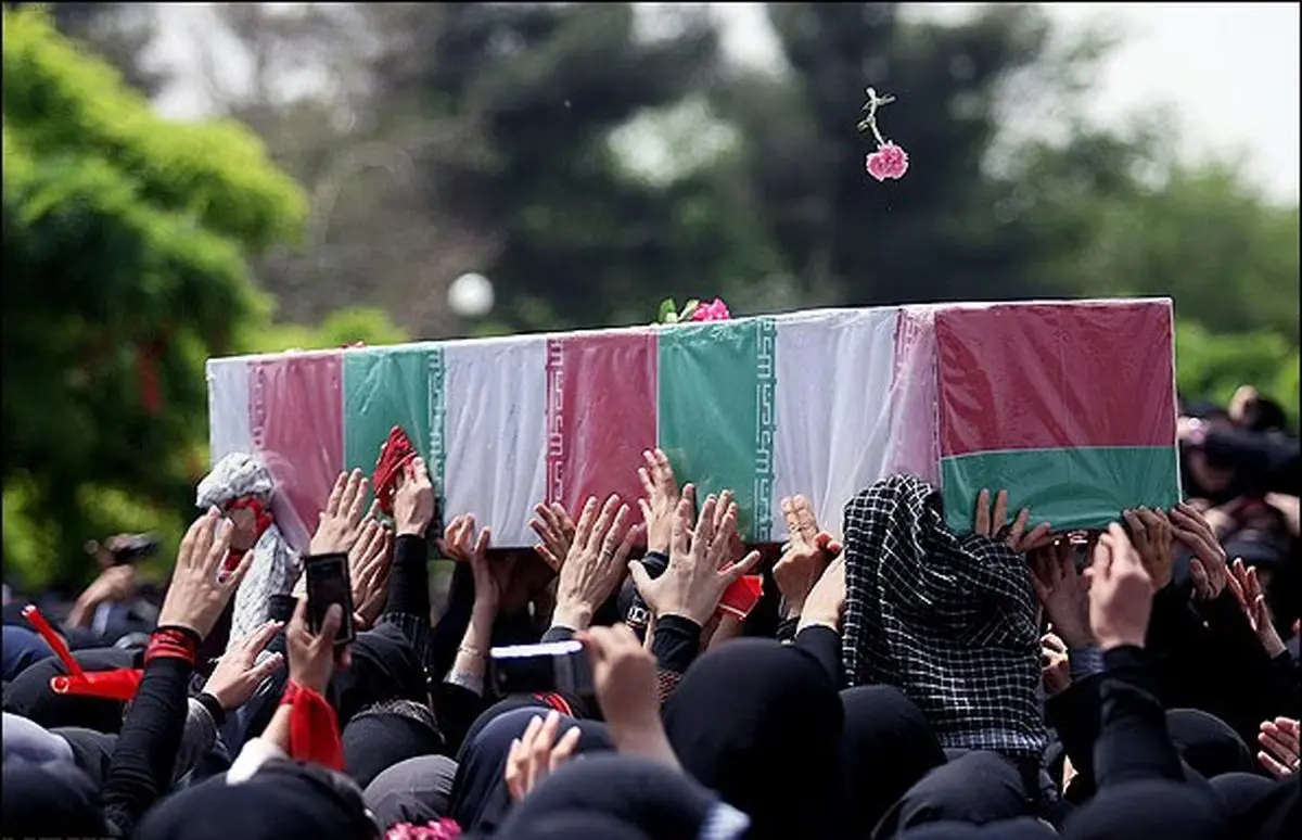 پیکر مطهر شهید گمنام در مزار شهدای کرمانشاه آرام گرفت