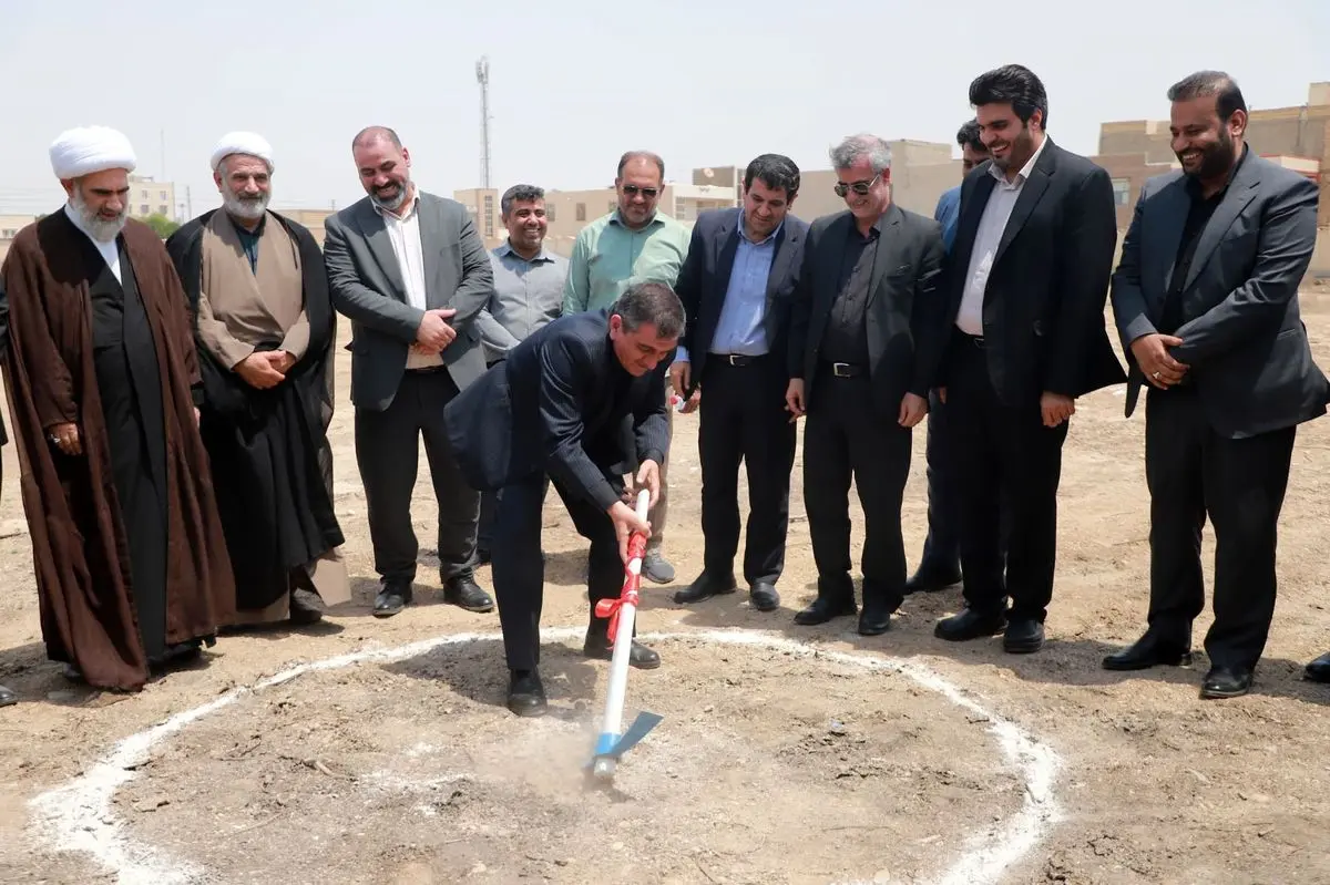 کلنگ احداث بزرگترین سالن ورزشی اختصاصی بانوان خوزستان در منطقه آزاد اروند به زمین زده شد
