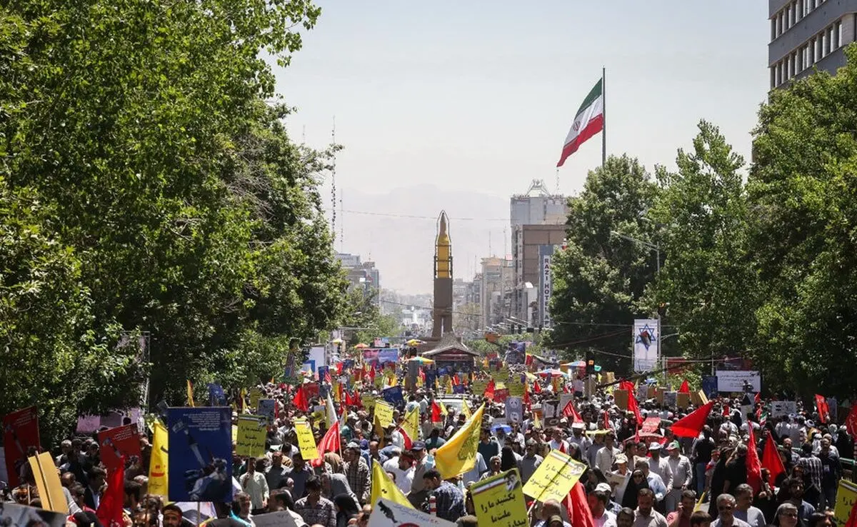 گزارش اسپوتنیک از برگزاری مراسم روز قدس در ایران