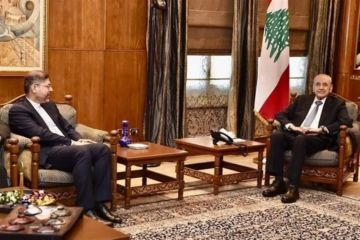 دیدار خطیب زاده با رئیس پارلمان لبنان دیدار خطیب زاده با رئیس پارلمان لبنان