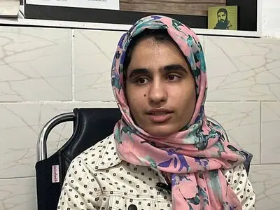 کسب رتبه برتر آزمون سراسری توسط دختر روشندل تاکستانی