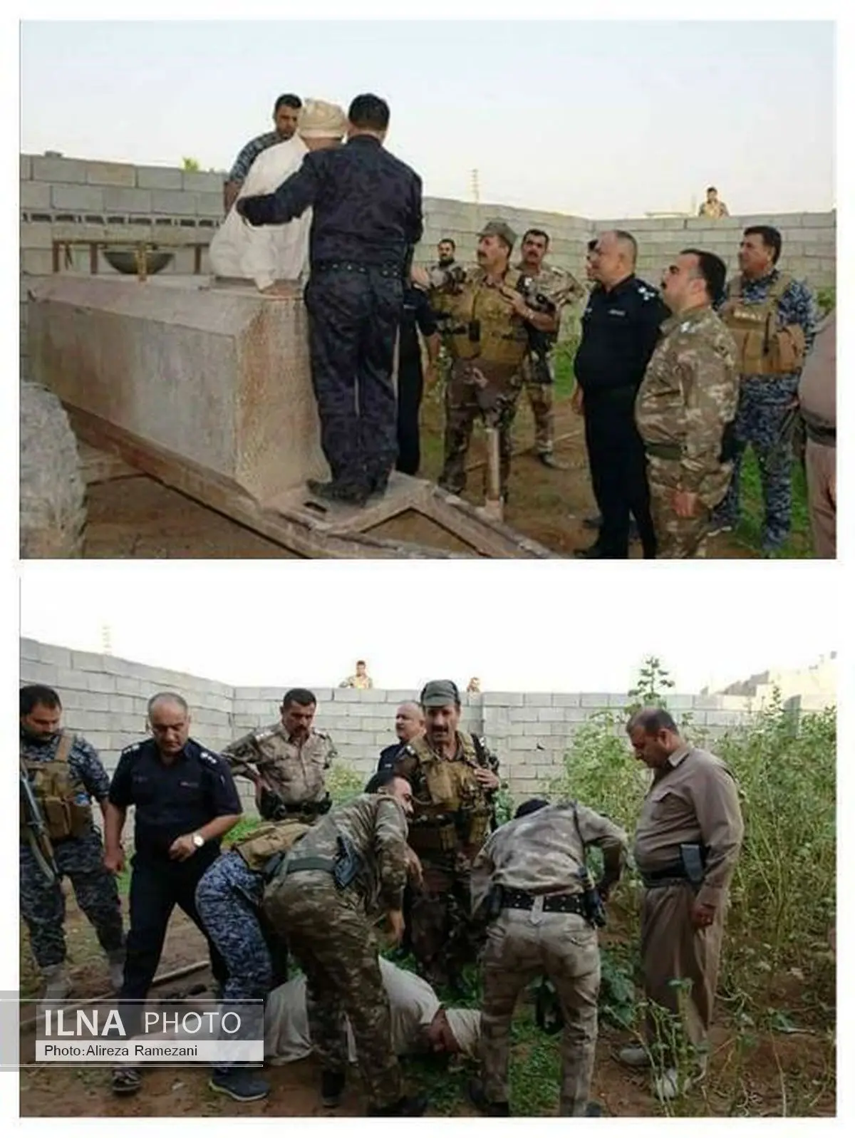 لحظه بازداشت پسر خاله صدام در تانکر آب +عکس