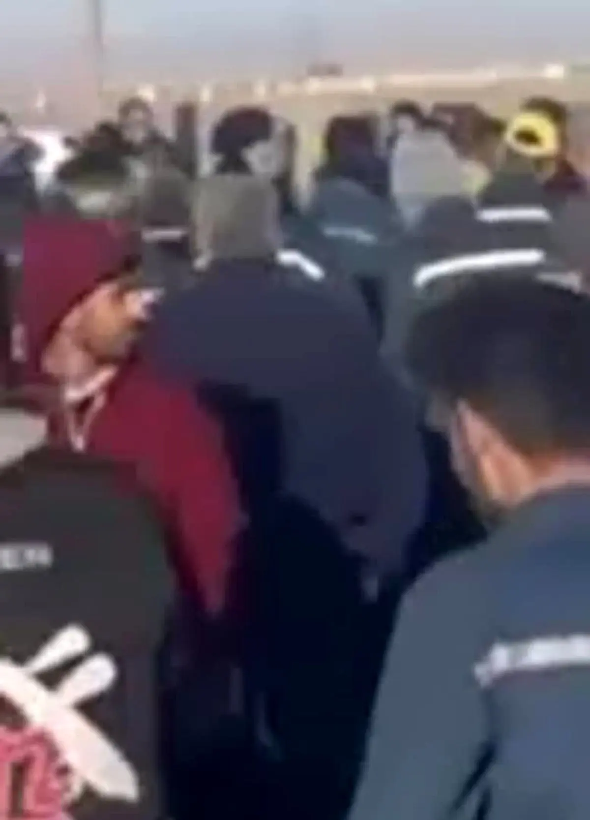 تجمع کارگران فولاد راد همدان  در اعتراض به قطع گاز کارخانه