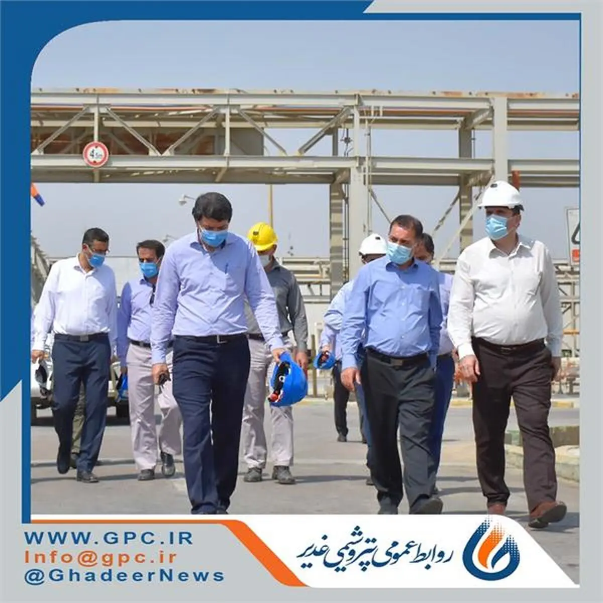 بازدید مدیرعامل هلدینگ تاپیکو از پتروشیمی غدیر