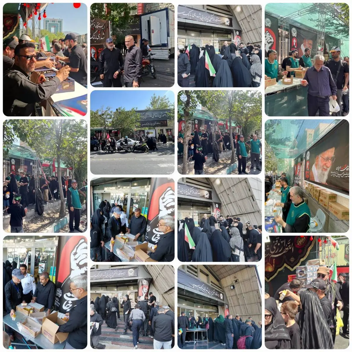 افزایش موکب های بانک سپه در مراسم تشییع پیکر مطهر رهبر شهید امت به ۱۴ موکب