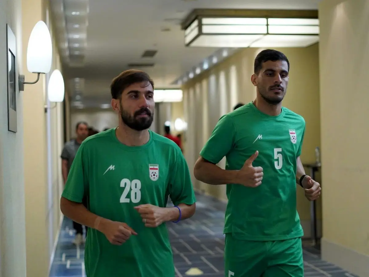 تمرین سبک تیم ملی فوتبال ایران پیش از دیدار با تاجیکستان