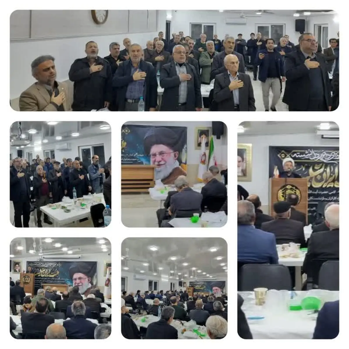 برگزاری مراسم شهادت مقام معظم رهبری در خانه کارگر قائم شهر