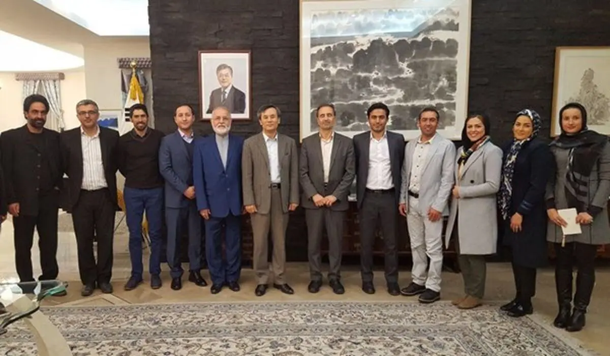 ضیافت شام اسکی‌بازان با سفیر کره‌جنوبی
