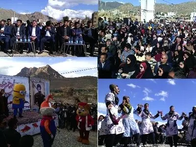 جشنواره رهاسازی ماهی قرمز در کنار دریاچه بوستان شاپوری خرم‌آباد برگزار شد