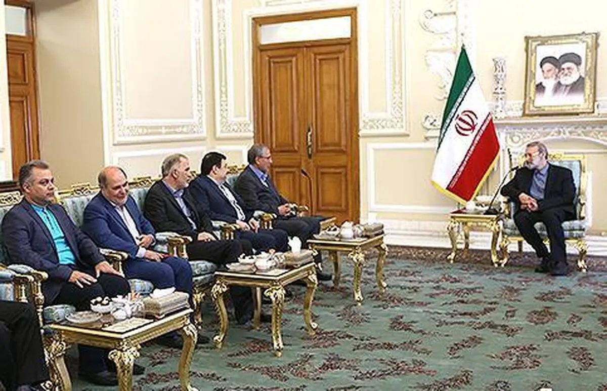 دیدار نوروزی علی لاریجانی با وزیر کار