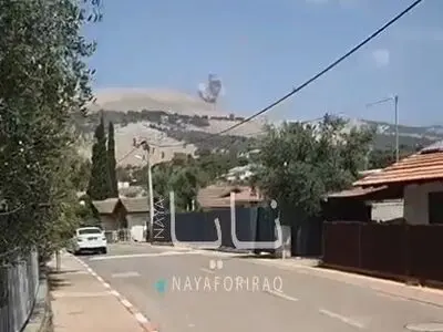 فیلمی از اصابت یک موشک ایرانی