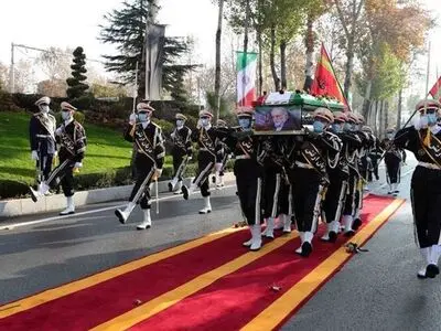 تشییع جثمان العالم النووی الشهید محسن فخری زاده فی طهران