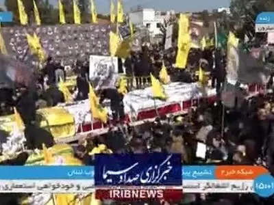 وداع لبنانی‌ها با ۱۳۰ شهید در عیترون و عیتا الشعب + فیلم