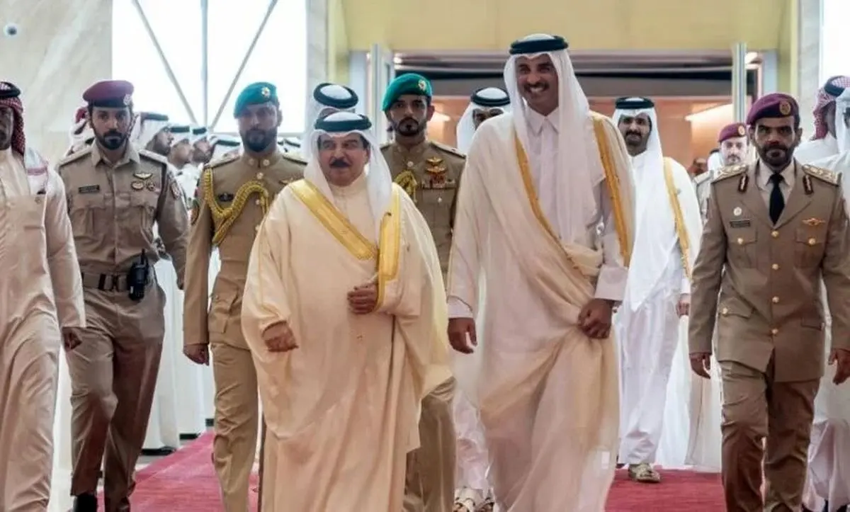 گفت‌وگوی امیر قطر و پادشاه بحرین