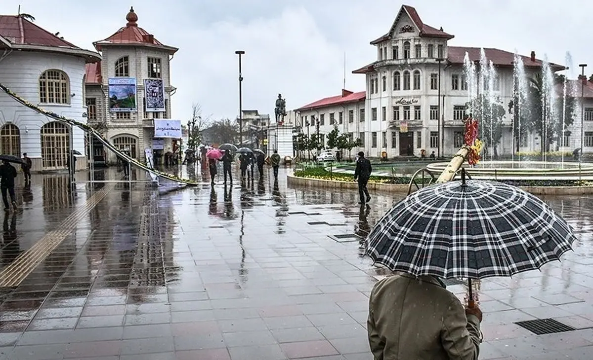 ورود سامانه بارشی طی پنجشنبه به کشور / روز اول عید اکثر نقاط کشور از جمله گیلان بارانی است