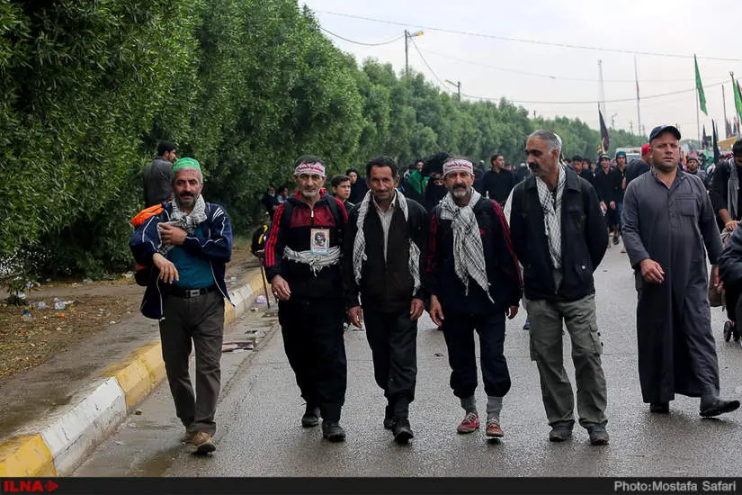 راهپیمایی اربعین از نجف تا کربلا 3