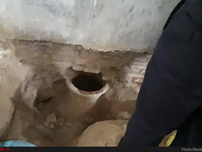 کشف خمره ساسانی در بازار تاریخی اصفهان
