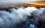 تداوم انتشار دود ناشی از آتش‌سوزی بخش عراقی هورالعظیم 