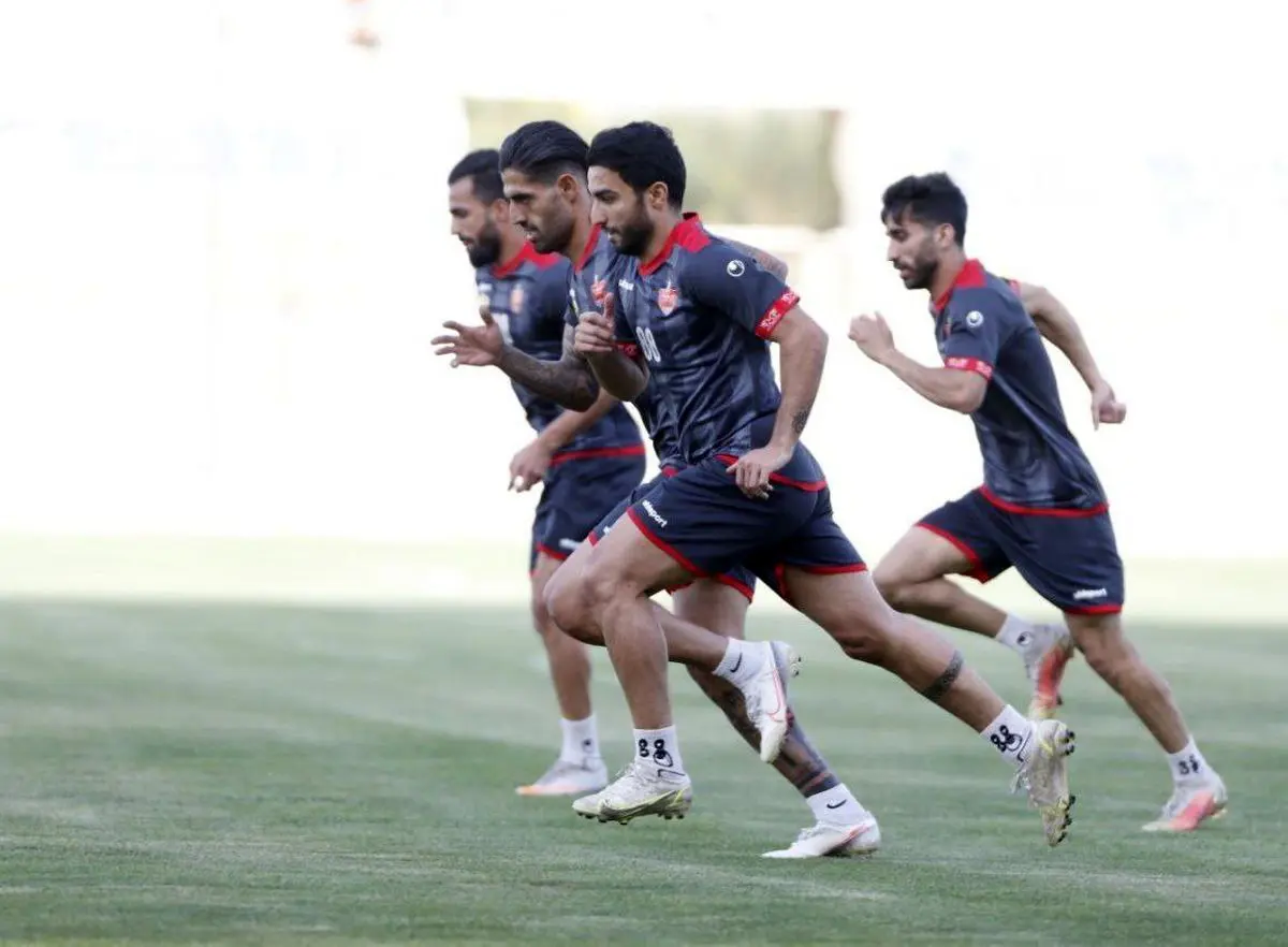 ریکاوری و تمرین در برنامه تمرینی امروز پرسپولیس