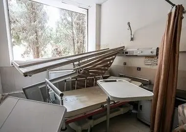 بیمارستان سلامت اهواز دچار موج انفجار شد 