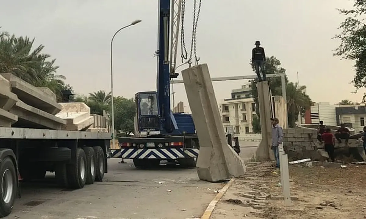 حضور گسترده نیروهای امنیتی عراق در منطقه سبز بغداد