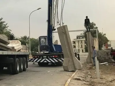 حضور گسترده نیروهای امنیتی عراق در منطقه سبز بغداد