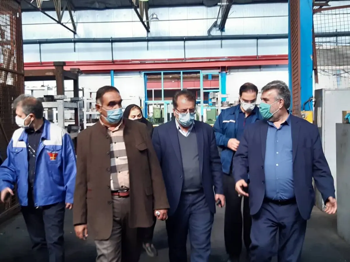 بازدید مسئولان خانه کارگر آذربایجان شرقی از واحد آهنگری تراکتورسازی تبریز