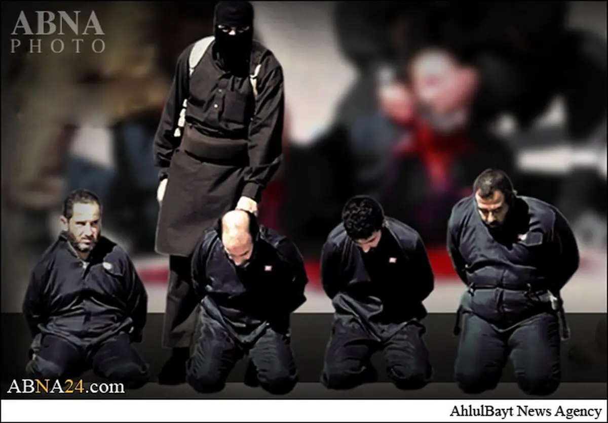 ذبح ۴ نیروی حشد شعبی توسط داعش+عکس