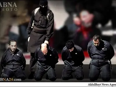 ذبح ۴ نیروی حشد شعبی توسط داعش+عکس