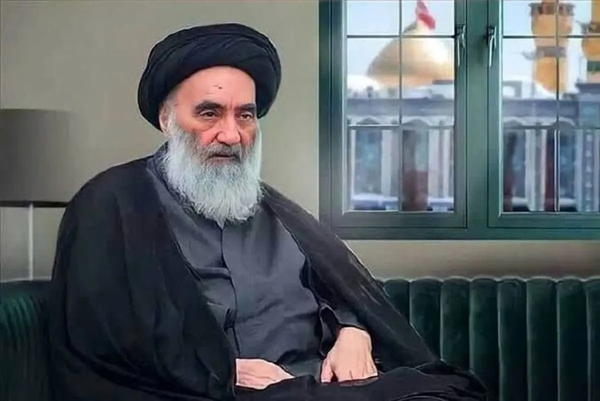مراسم ترحیم همسر آیت الله سیستانی در مسجد امام حسین(ع) تهران برگزار شد