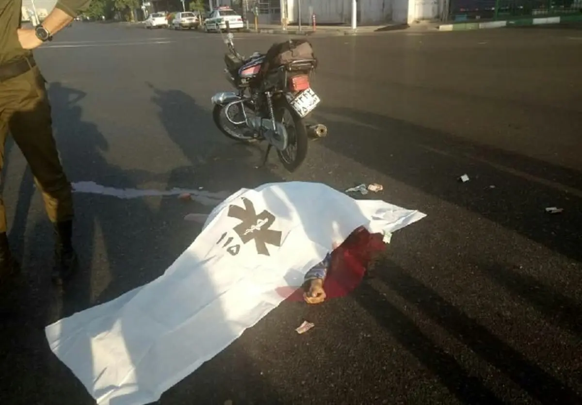 جان باختن دو نفر در تصادف موتورسیکلت با برلیانس در مشهد