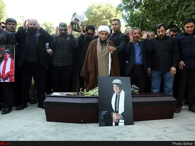گزارش تصویری مراسم تشییع پیکر محمود جهان