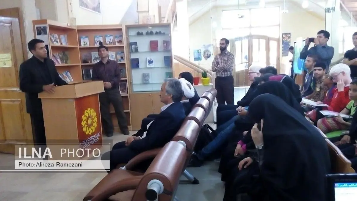 افتتاح بخش نابینایان کتابخانه الغدیر خمینی شهر
