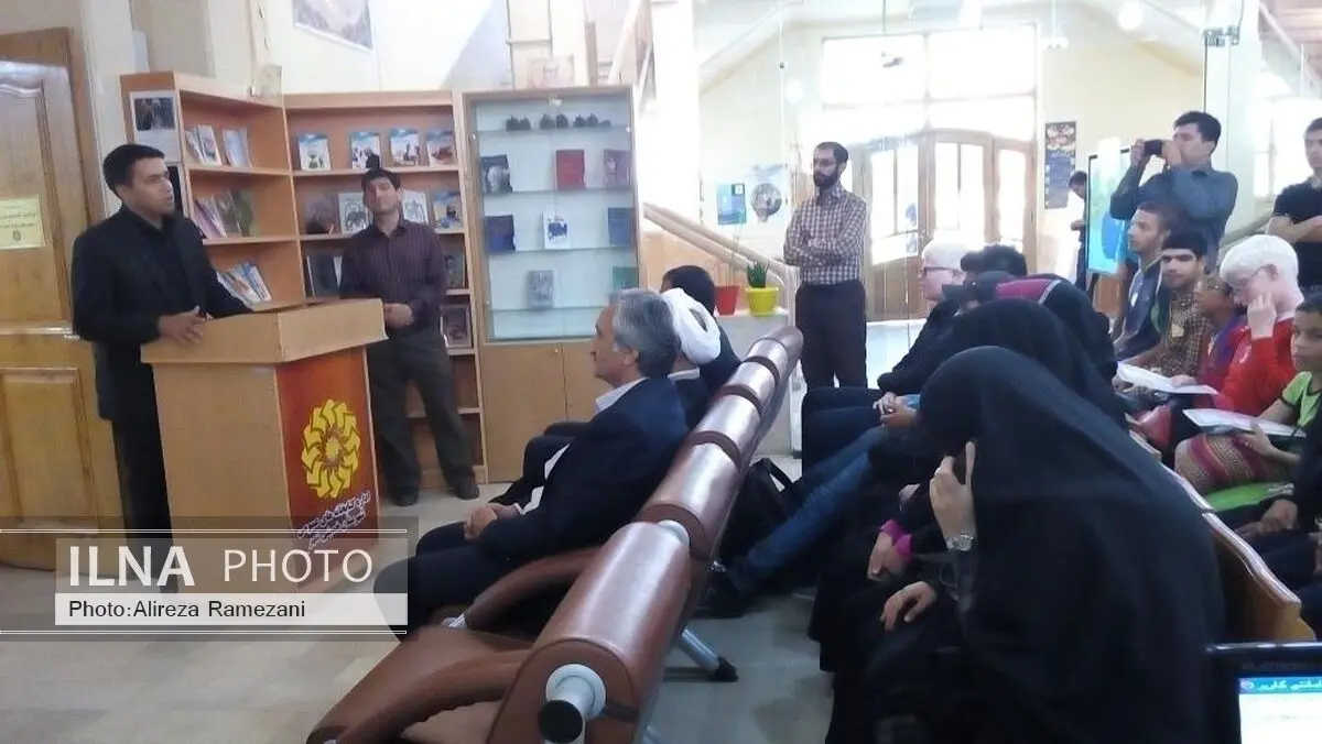 افتتاح بخش نابینایان کتابخانه الغدیر خمینی شهر