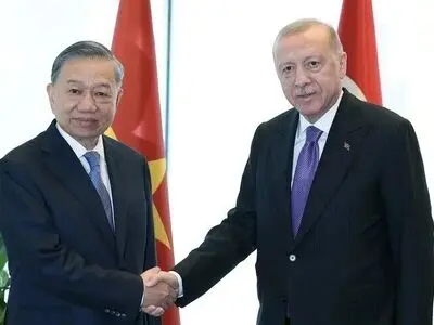 اردوغان با همتای ویتنامی دیدار کرد