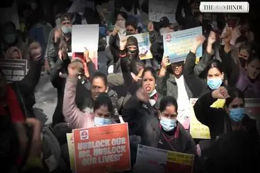 اعتراض کارگران زن پلتفرم‌های اینترنتی در هند