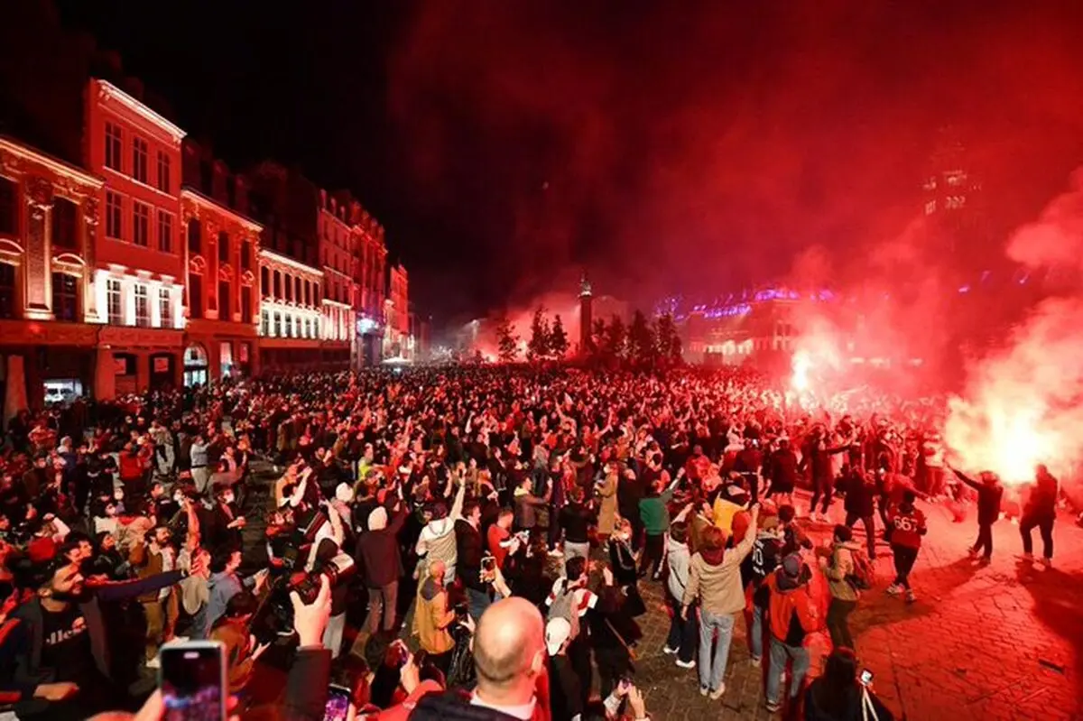 ویدیو: جشن قهرمانی طرفداران لیل فرانسه