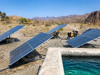 برق‌رسانی به مزارع پرورش ماهی سرباز با انرژی‌ خورشیدی