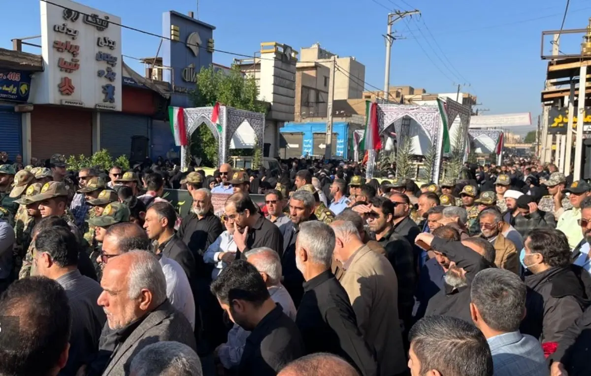 پیکر مطهر شهیدان گمنام دفاع مقدس در اهواز تشییع شد