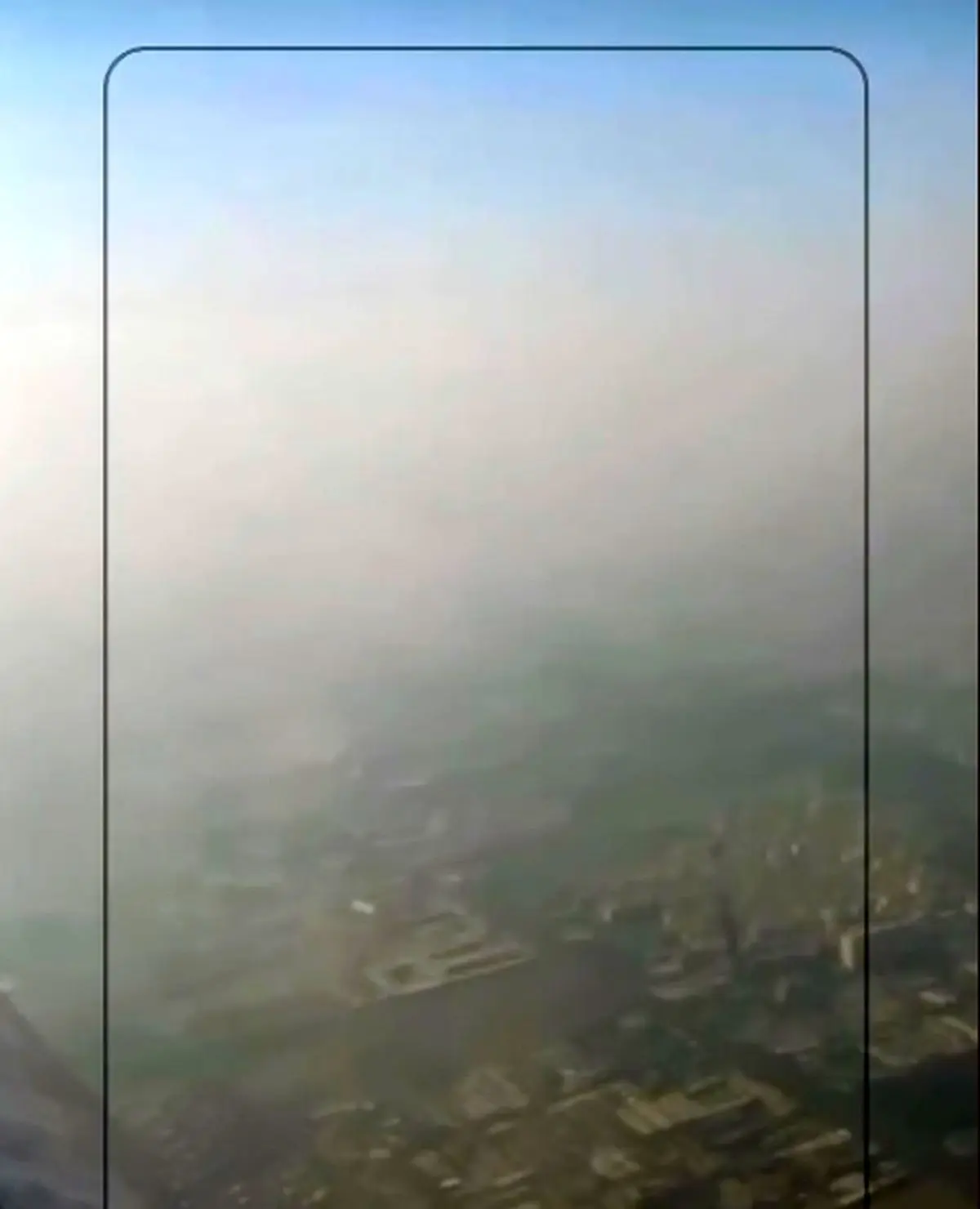 تصویر هوایی غم‌انگیز از تهران