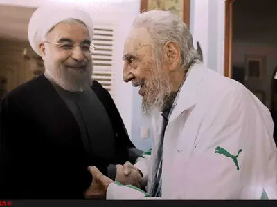 دیدار روحانی و فیدل کاسترو + تصاویر